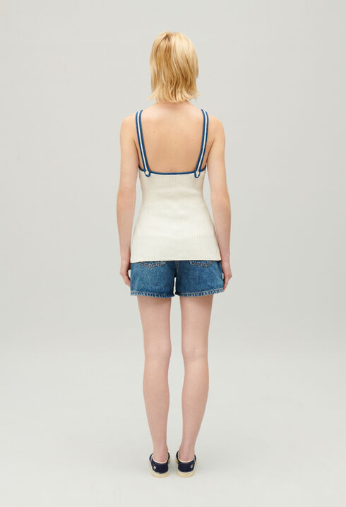 Tanktop aus Strick Ecru