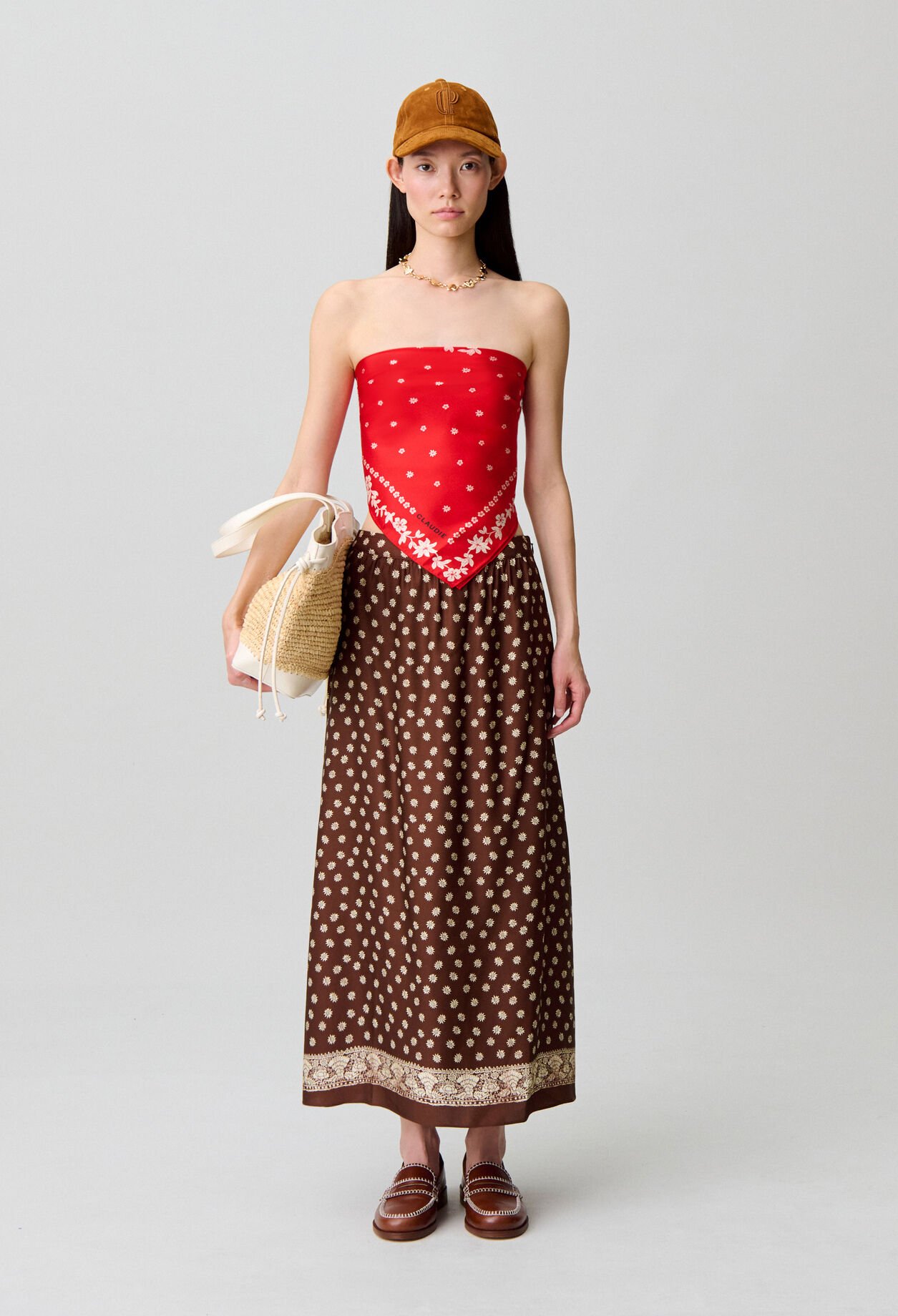 Flie&szlig;ender Rock mit Print