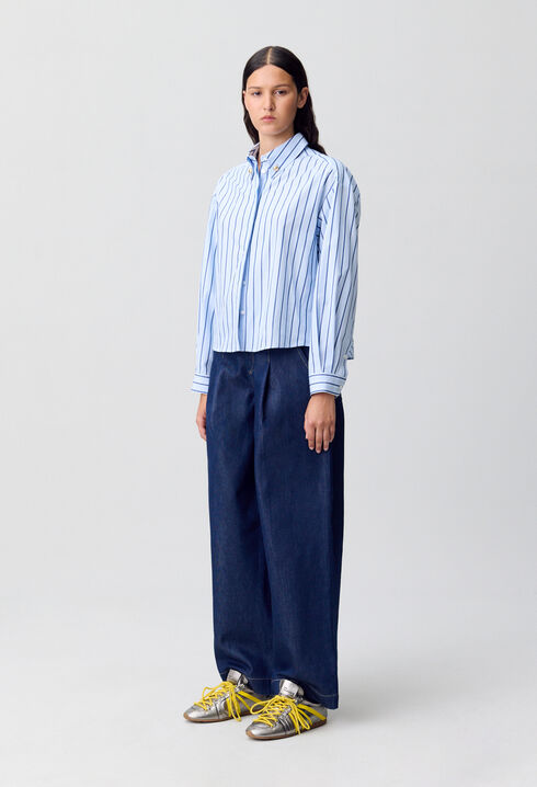 Gestreiftes Oversize-Hemd