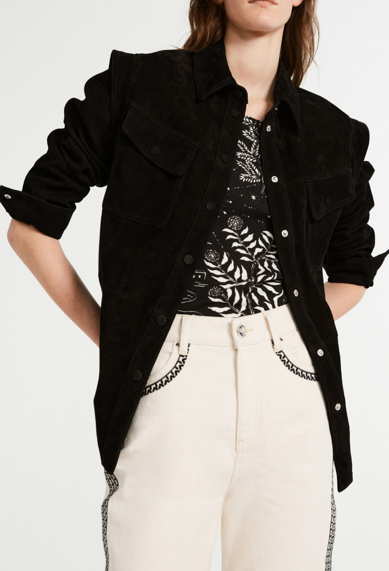 Jacke aus Wildleder