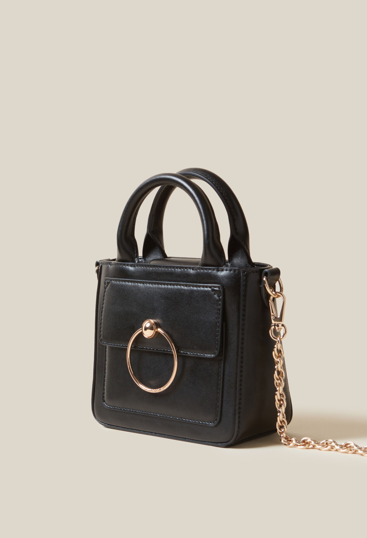 Mini-Tasche Anouck Glattleder Kette
