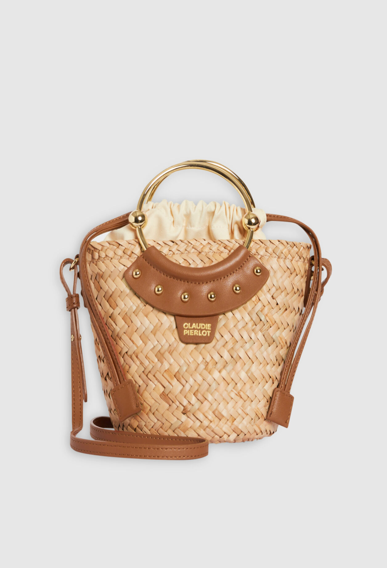 Mini-Handtasche Abeille aus Stroh