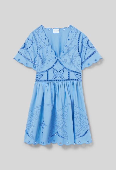 Kurzes Kleid Stickereien 