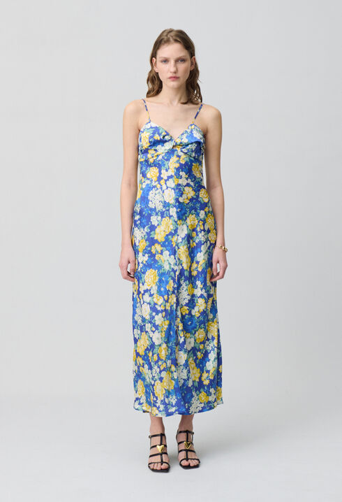 Langes Kleid Blumenmuster