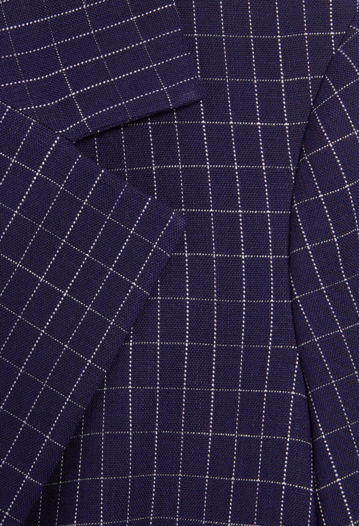 Blazer mit Karomuster Indigoblau