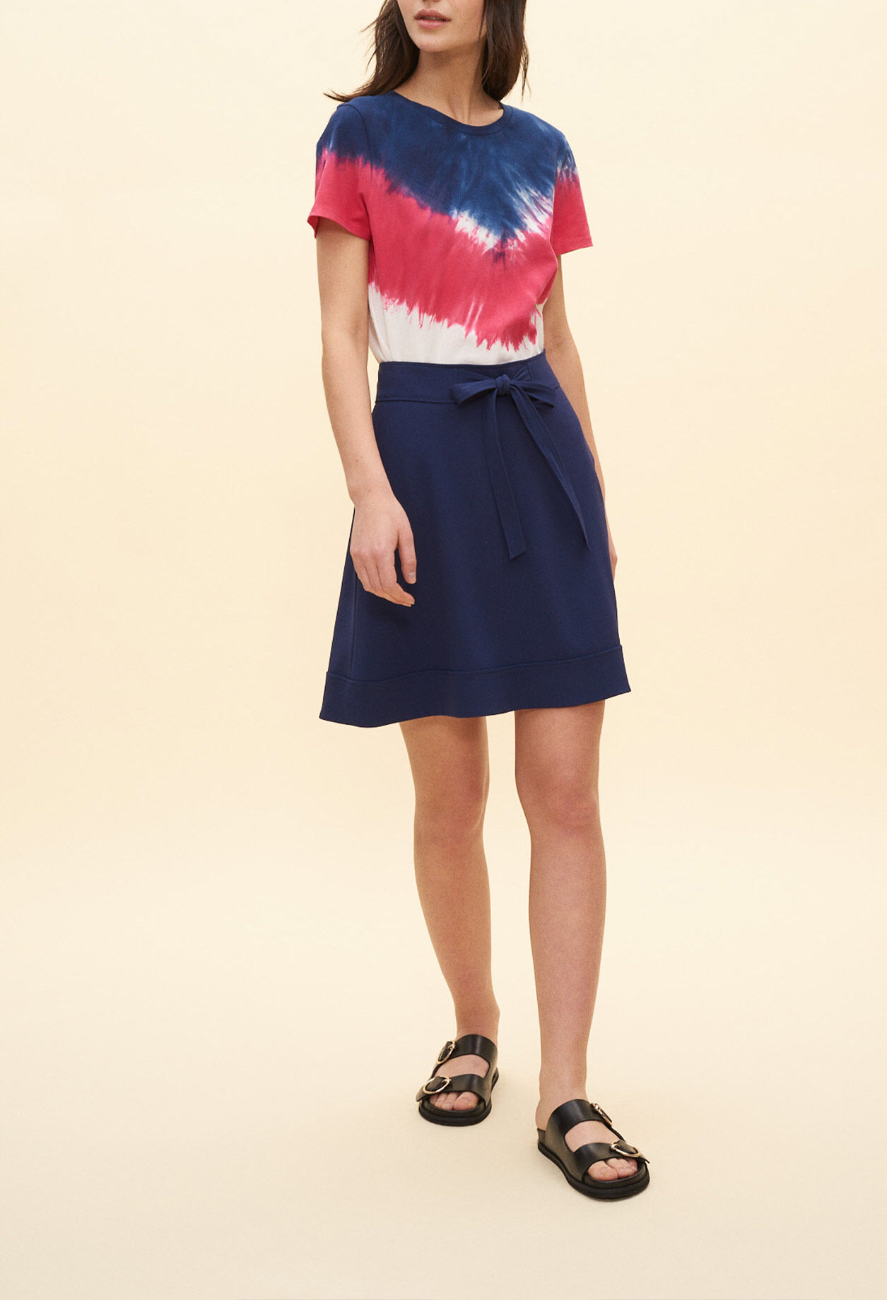 Geometrisches T-Shirt tie & dye