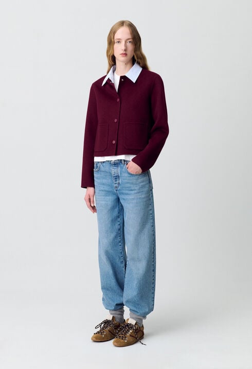 Kurze Wolljacke