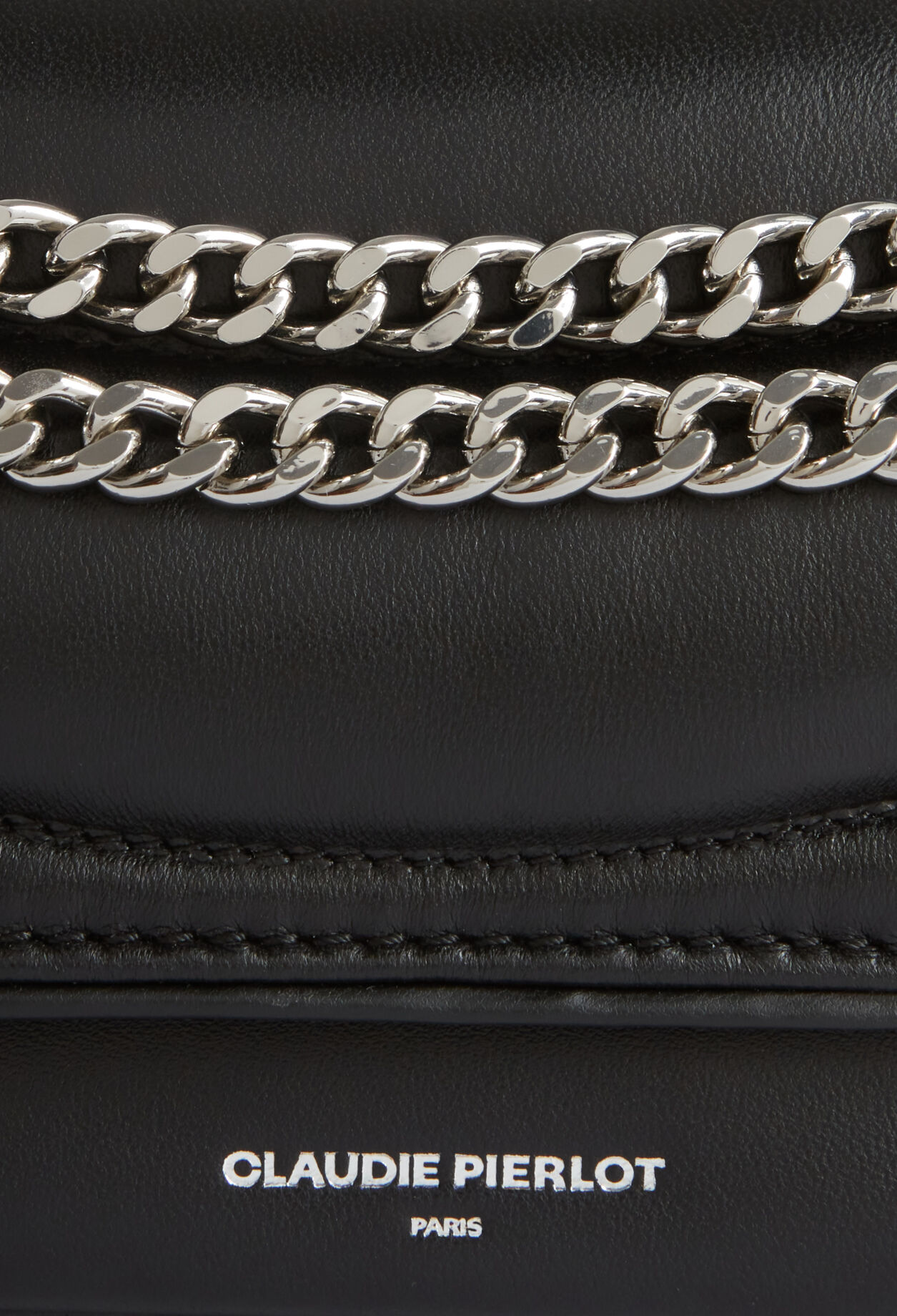 Angelina-Tasche schwarzem Steppleder