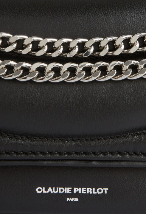 Angelina-Tasche schwarzem Steppleder