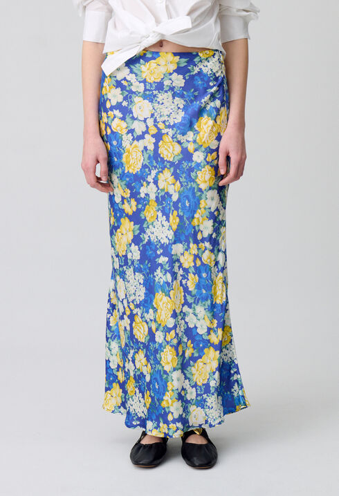 Midirock mit Blumenmuster