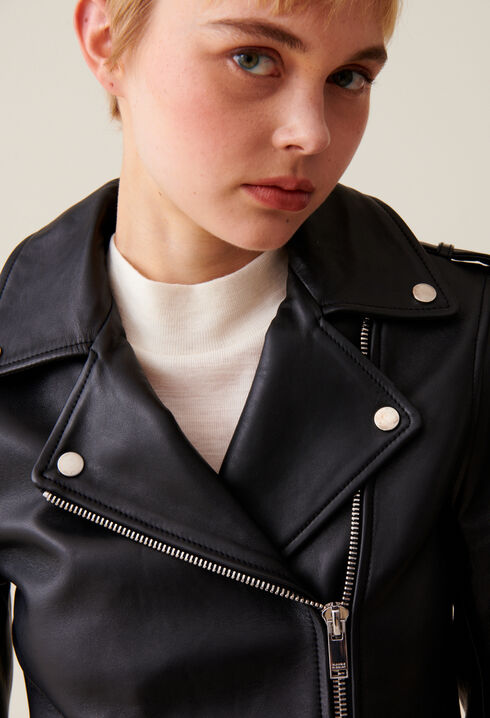 Leder Jacke