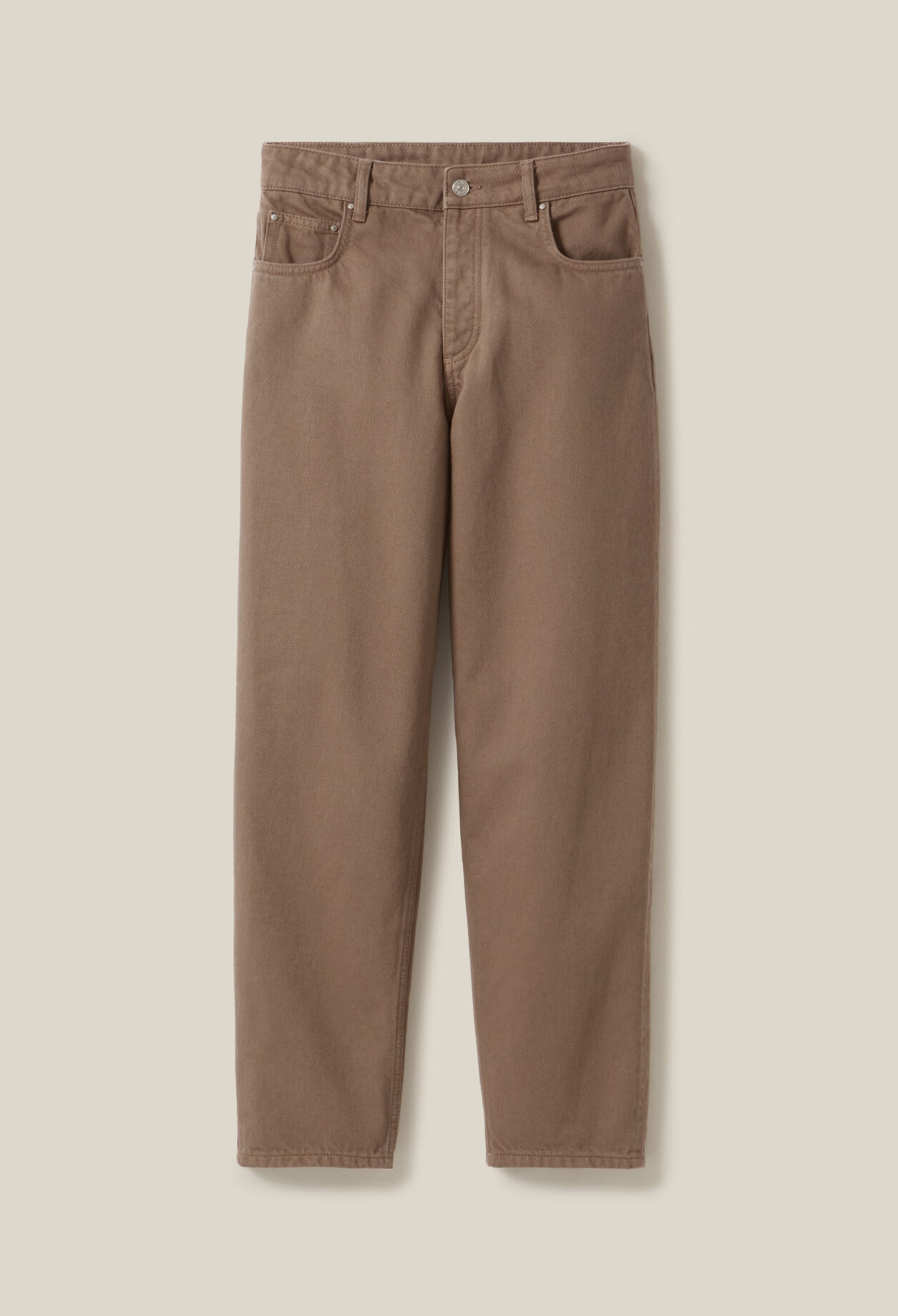 Jeans Luc Mom taupe