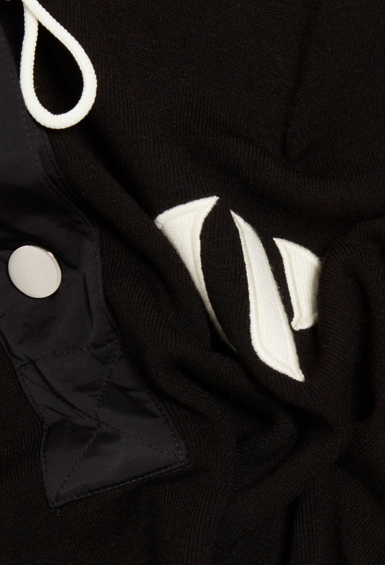 Pulloverkleid mit Truckerkragen, schwarz