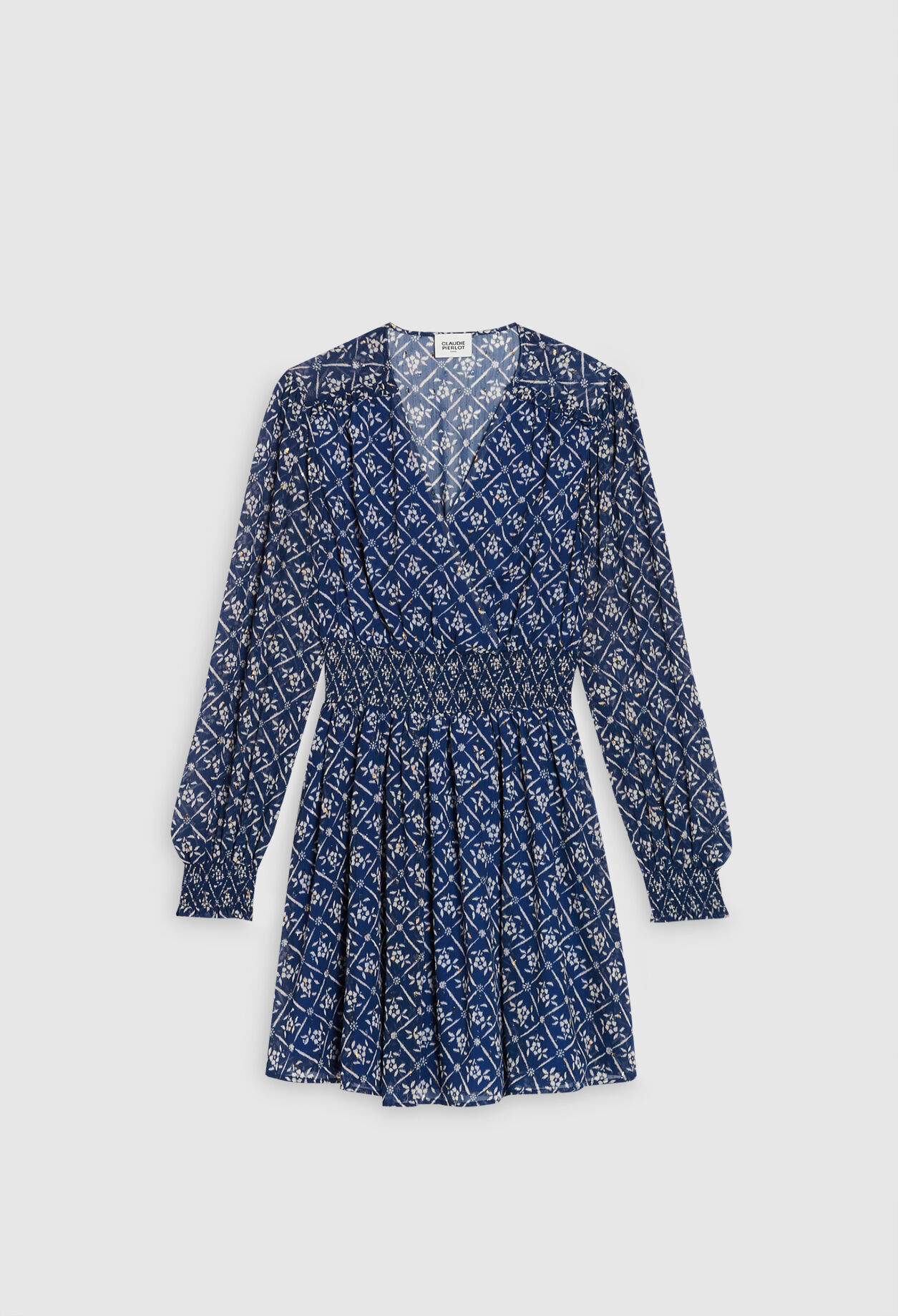 Kurzes Kleid mit Blumenmuster