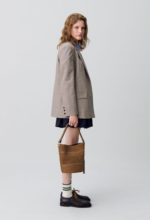 Solveig Beuteltasche aus Wildleder