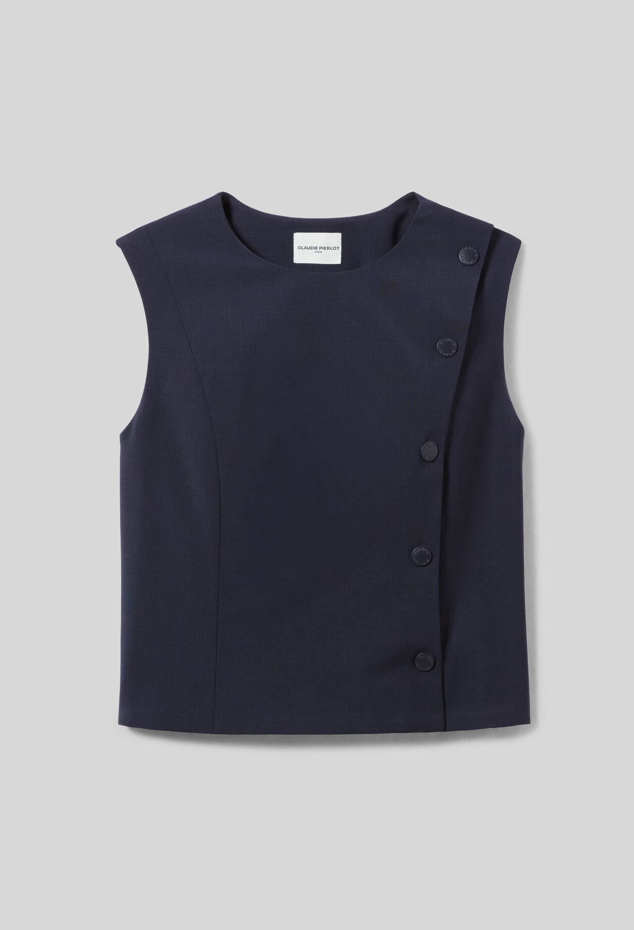 Tailliertes &auml;rmelloses Top