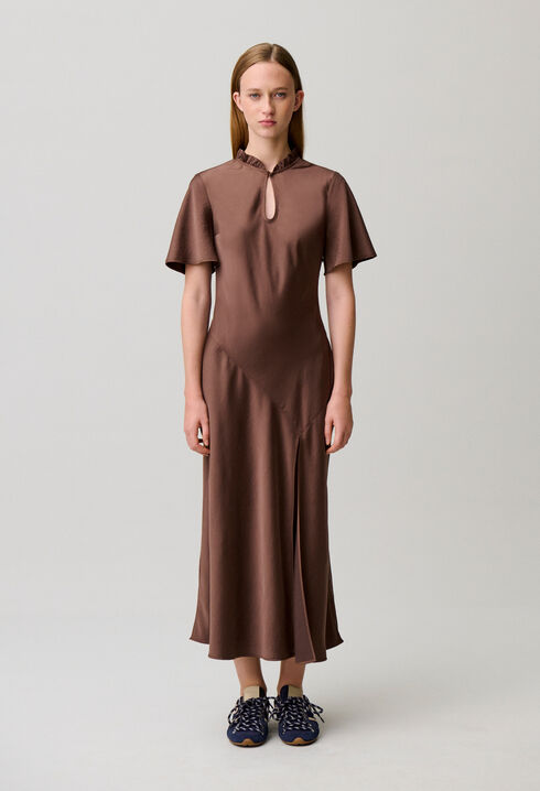 Flie&szlig;endes Midi-Kleid