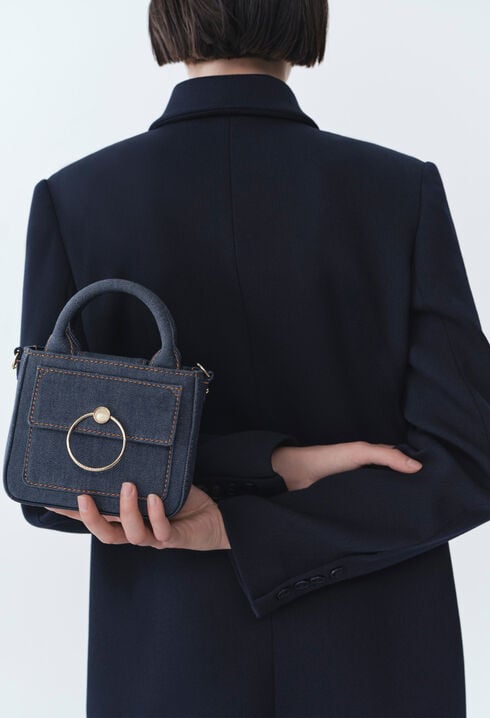 Mini-Tasche Anouck Kette Denim