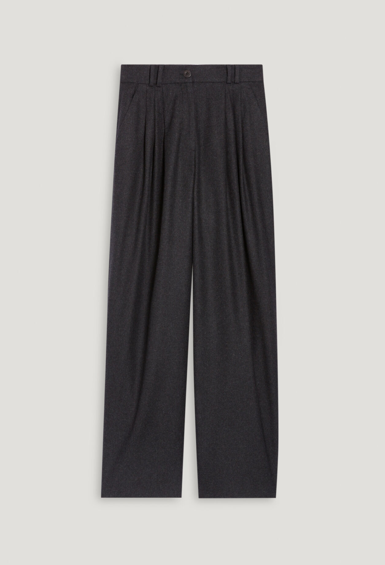 Weite Hose grau meliert