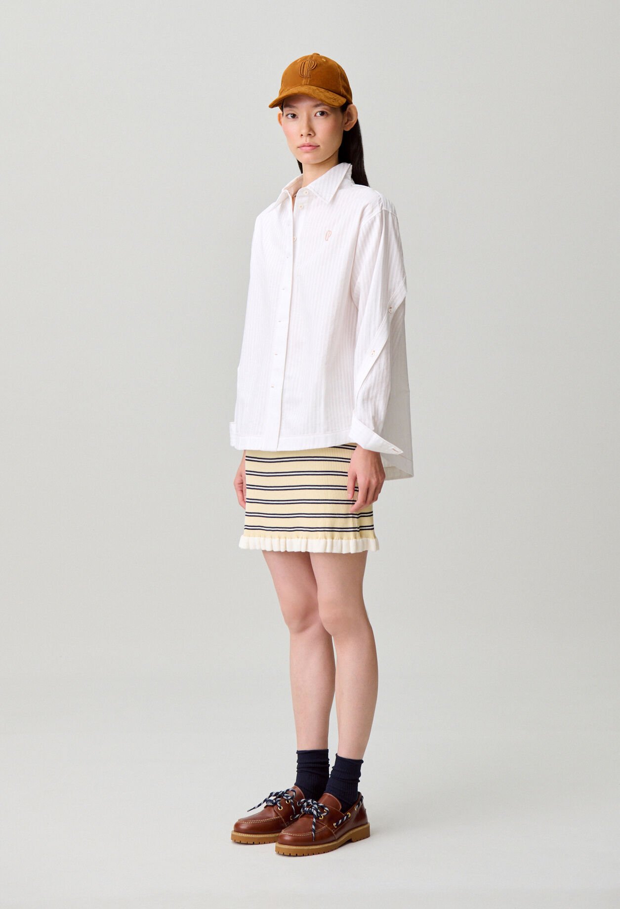 Gestreiftes Popeline-Hemd