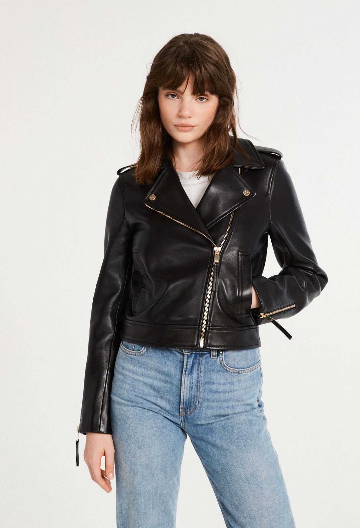 Jacke aus Leder