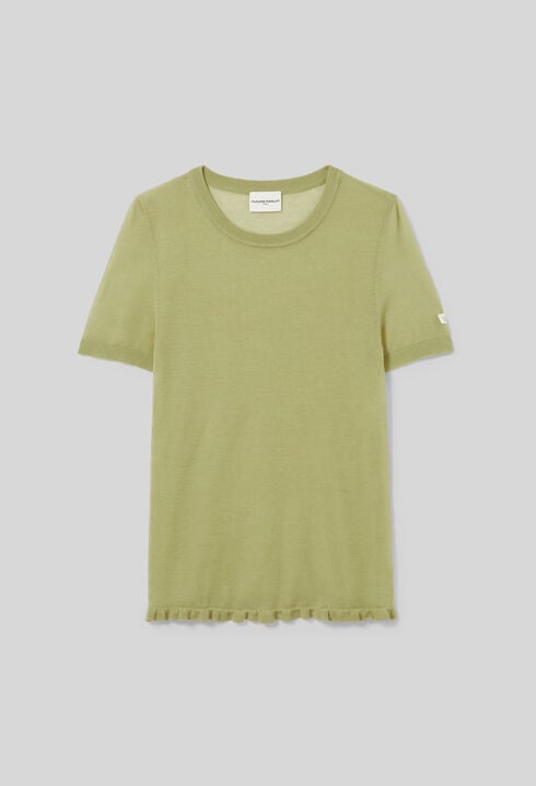 Stricktop mit R&uuml;schen
