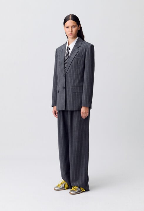 Gestreifter Blazer