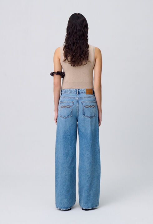 Straight-Leg-Jeans aus Denim