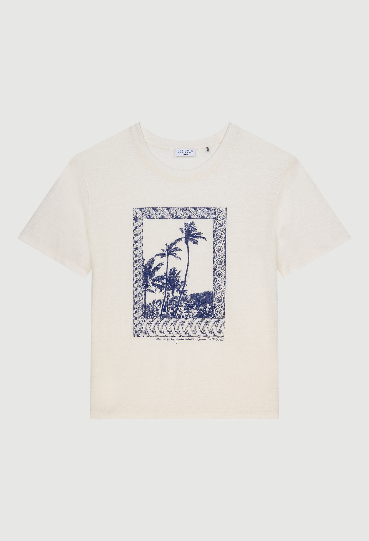 T-Shirt mit Palmen-Print