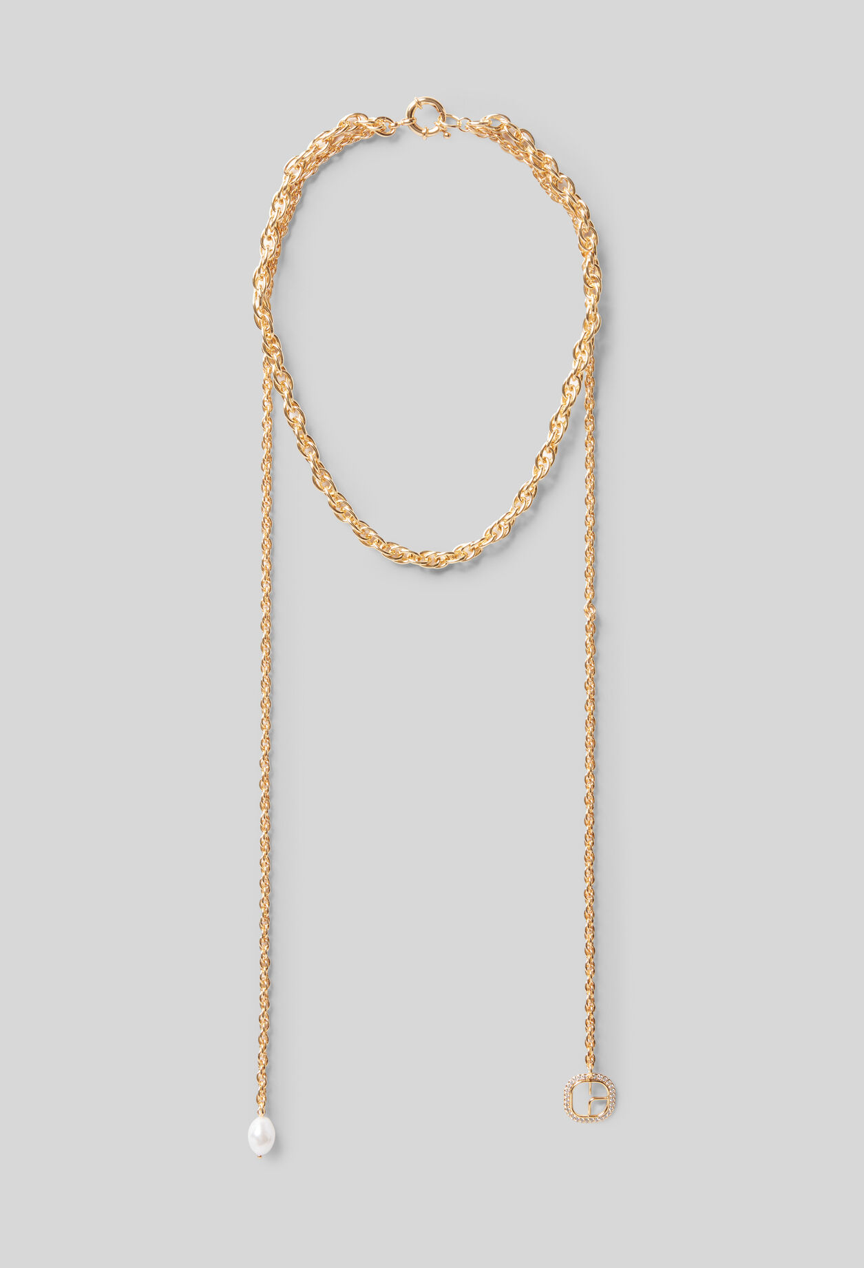 Doppelkette mit Perle