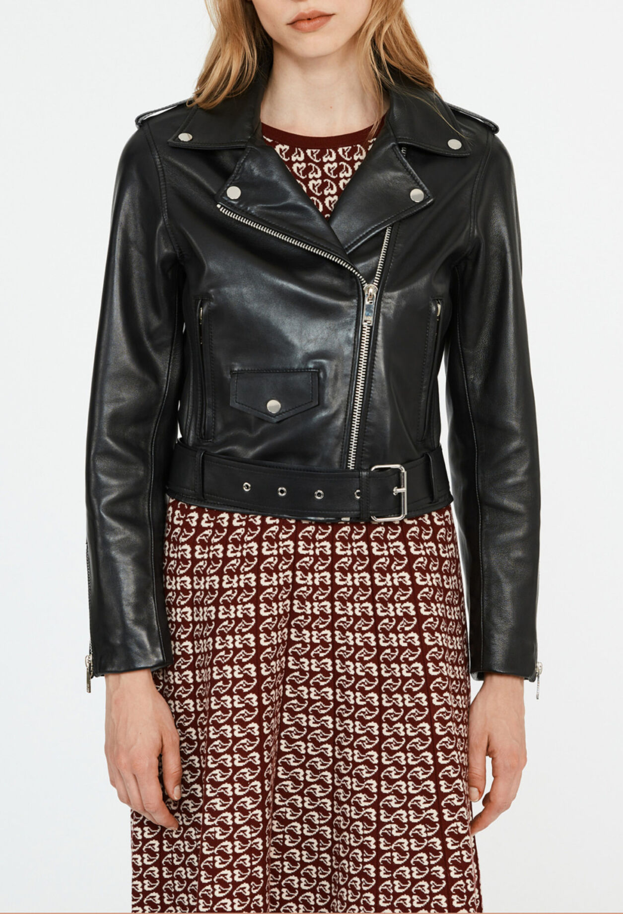 Jacke verantwortungsvollem Leder