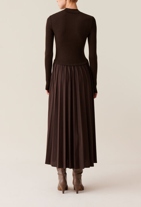 Twist-Strickkleid