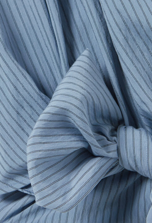 Gestreifte Wickelbluse