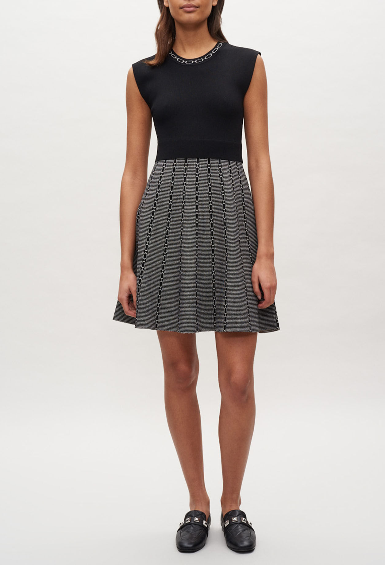 Ärmelloses Strickkleid