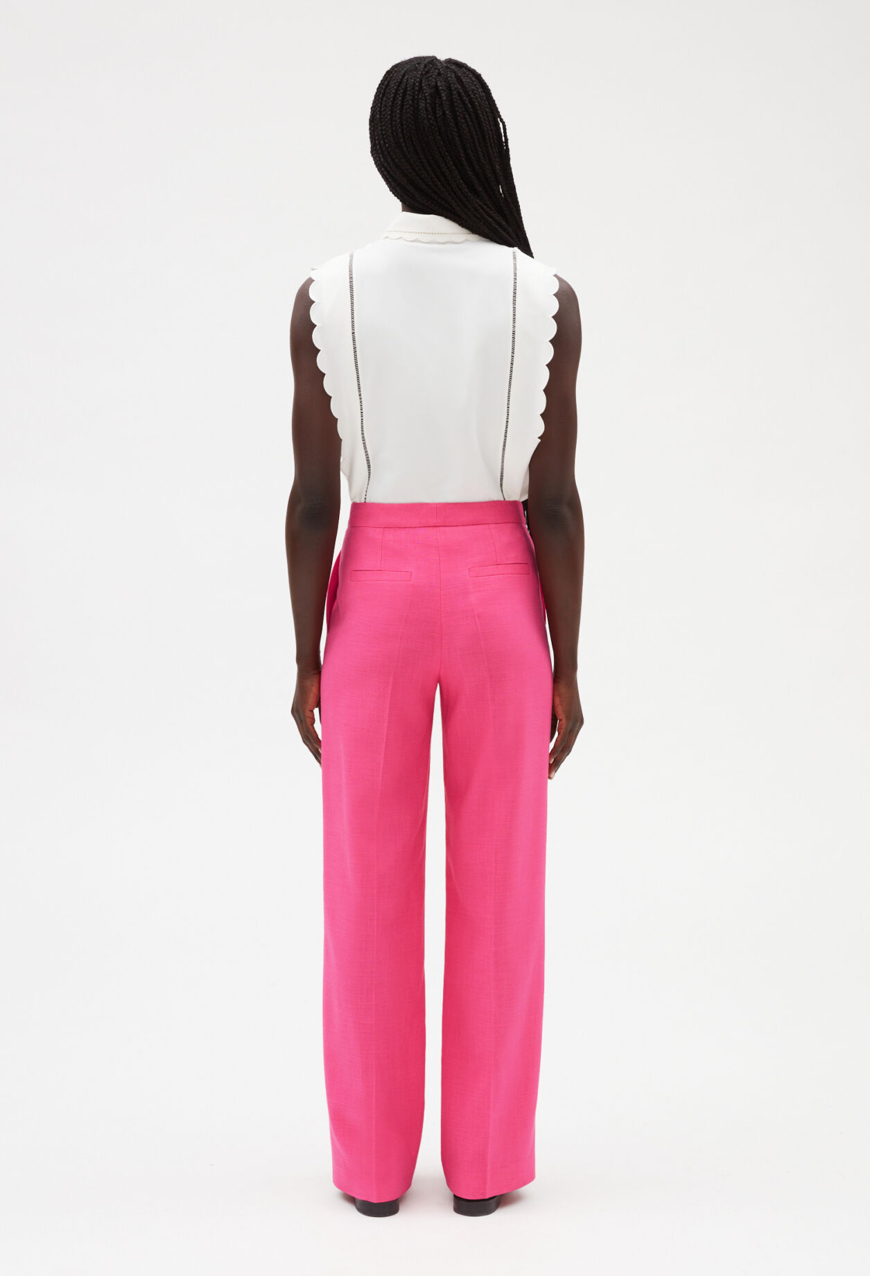 Weite Hose, rosa