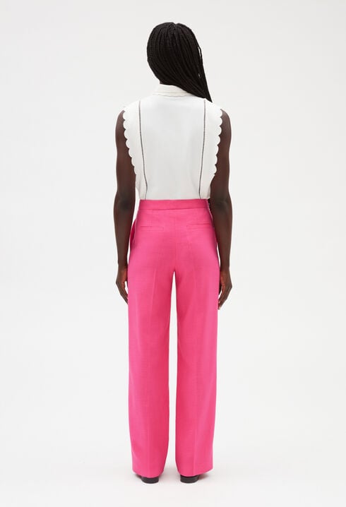 Weite Hose, rosa