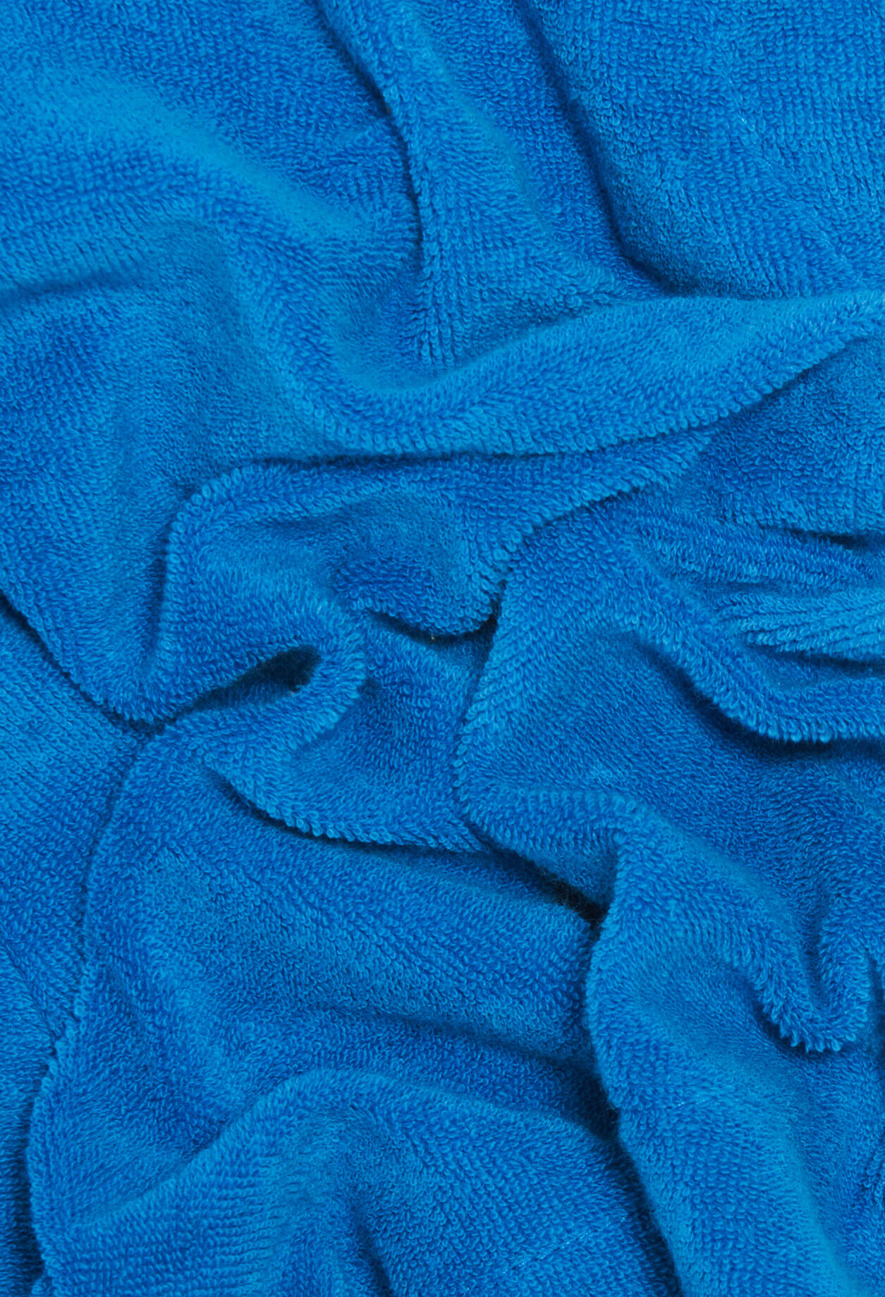 Shorts aus Frotteestoff, blau