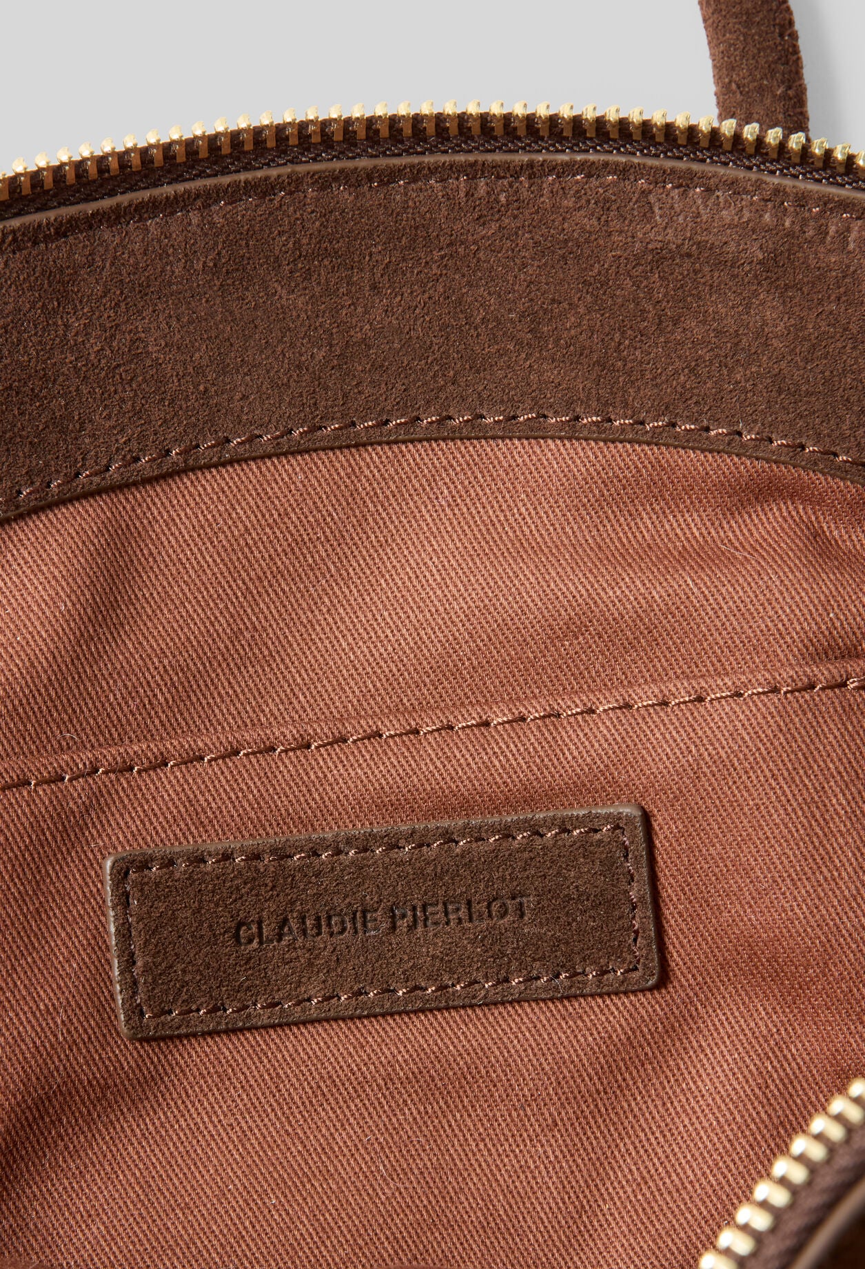 Weiche Velourslederhandtasche
