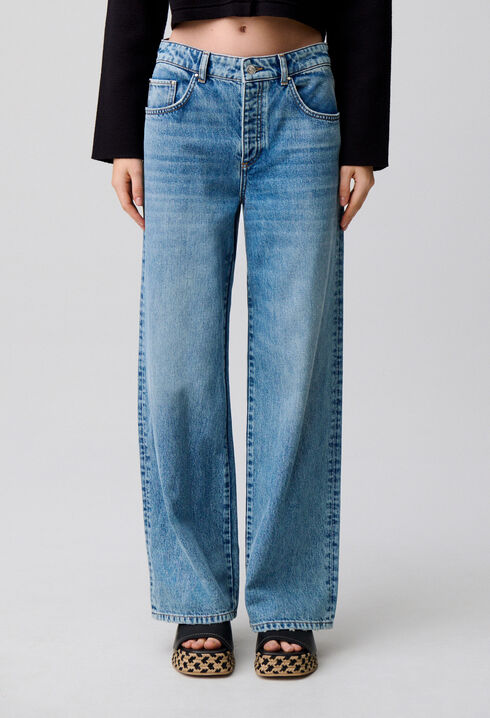 Straight-Leg-Jeans aus Denim