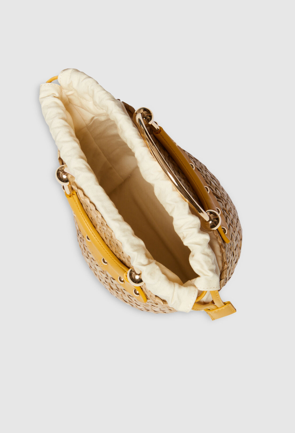 Mini-Handtasche Abeille aus Stroh