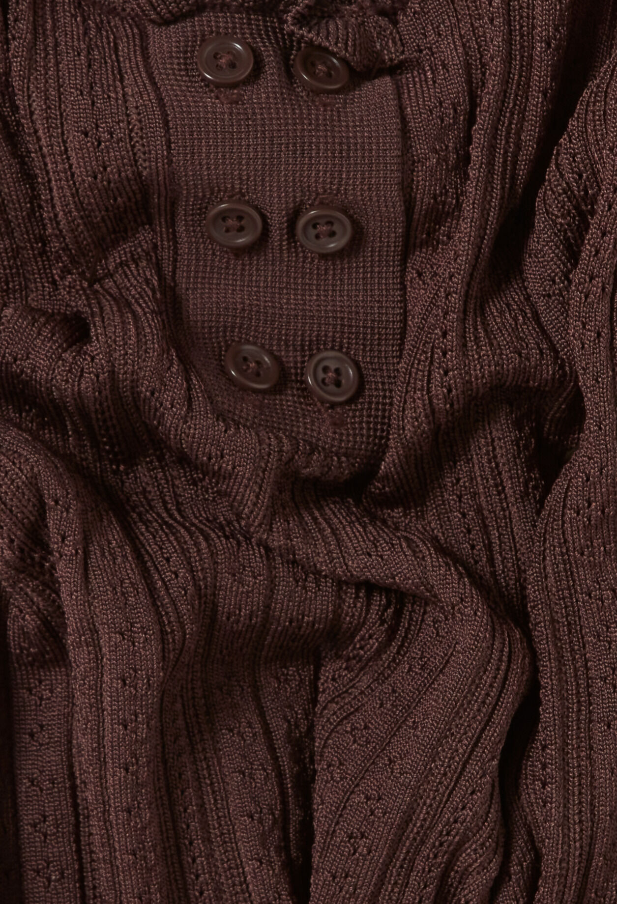 Pointelle-Stricktop mit Volant