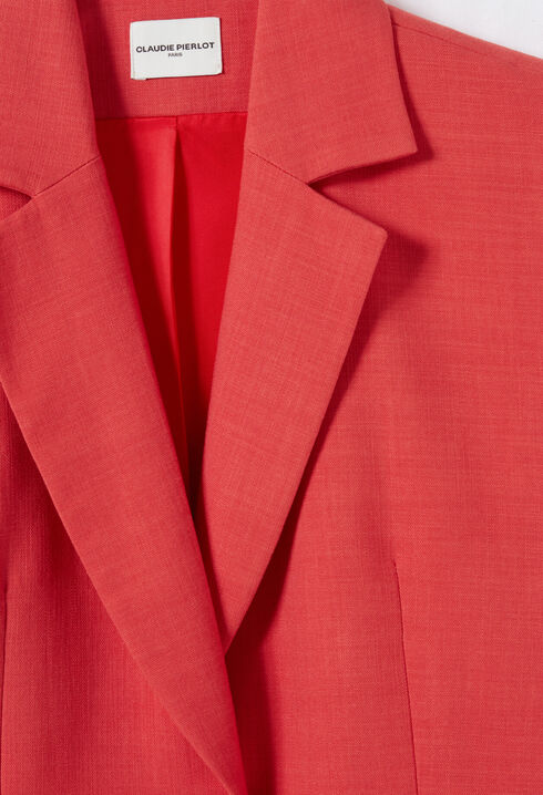 Terracotta-Farbener Anzugblazer