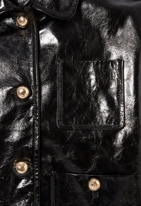 Blouson aus Antik-Lackleder