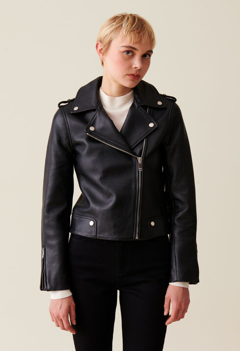 Leder Jacke