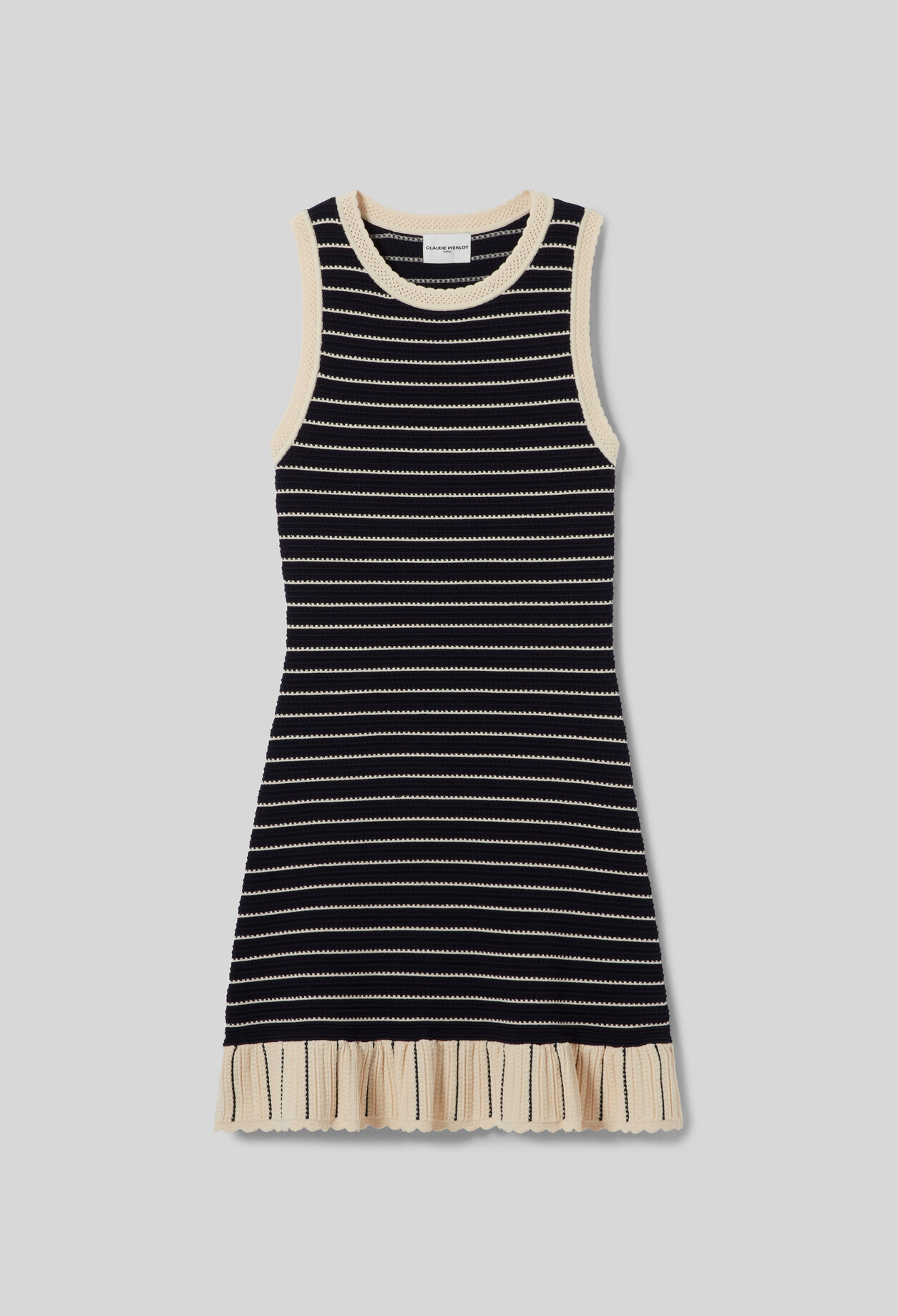 Kurzes gestreiftes Kleid