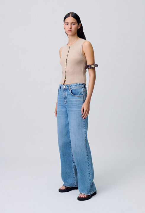 Straight-Leg-Jeans aus Denim