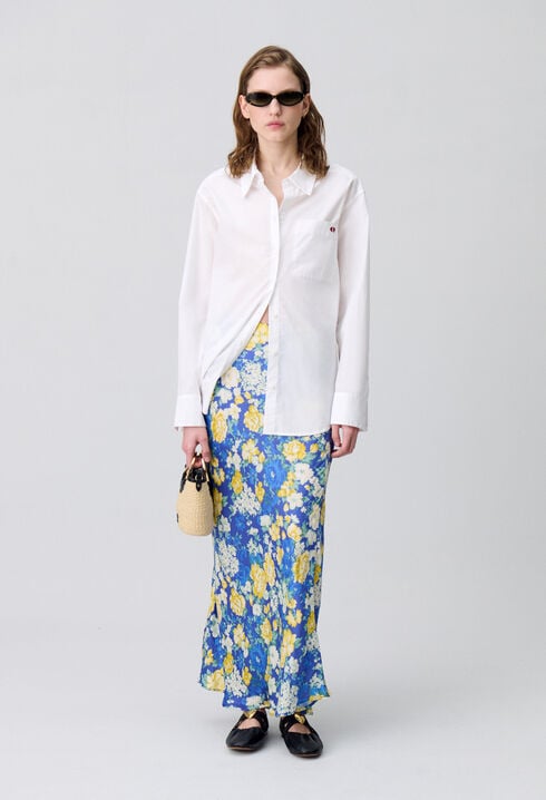 Midirock mit Blumenmuster