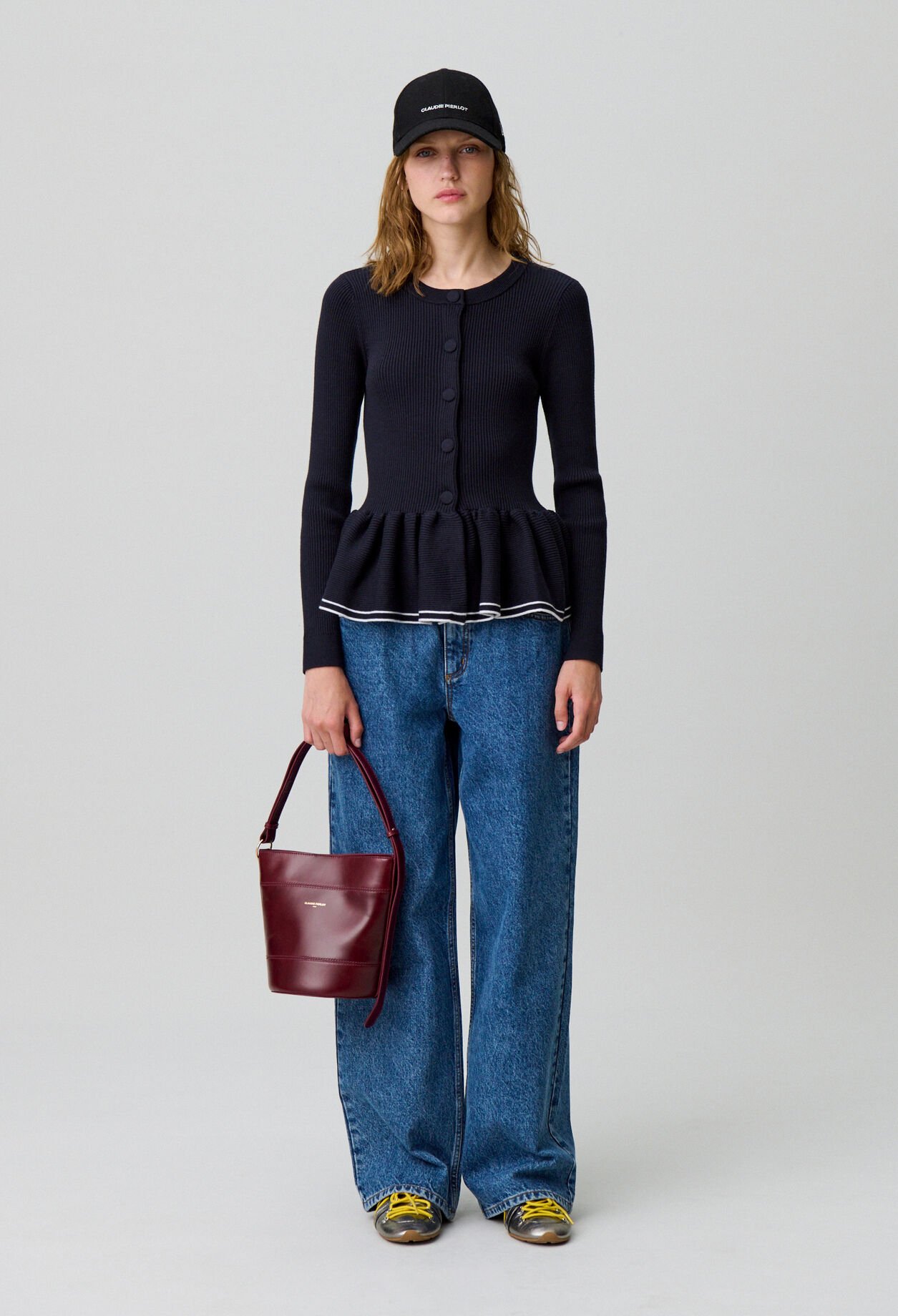 Taillierter Strick-Cardigan