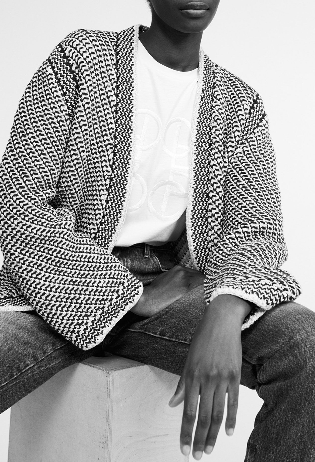 Oversize Cardigan aus Bio-Baumwolle