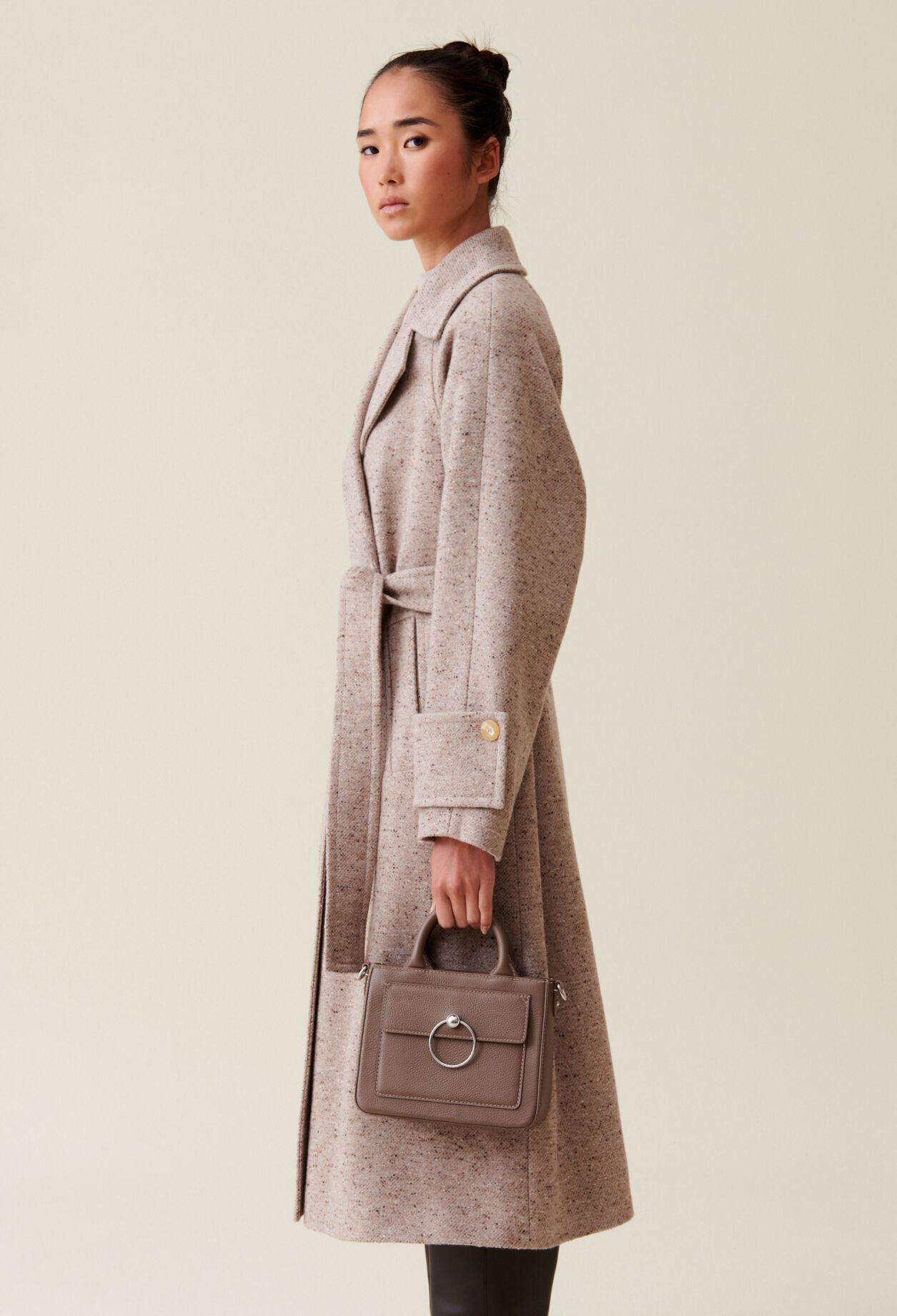 Anouck Tasche genarbtem Leder Kette